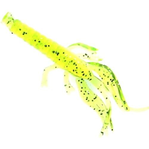 Pack of 10 Bionic Shrimp Prawn Soft Fishing Lure Bait Fishing Tackle Perch Jig