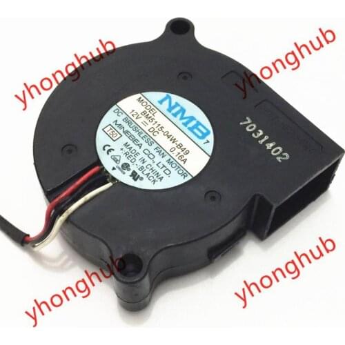 NMB-MAT BM5115-04W-B49 T50 DC 12V 0.16A Server Blower Fan
