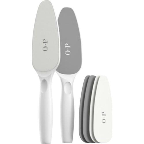 Foot Exfoliator Stainless Steel Foot Dead Skin Callus Remover Double-sided Pedicure Massager with 4 replaceable Stone