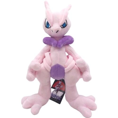 Mew Plush Toy Anime Cartoon Figure Mewtwo Soft Peluche Stuffed doll Holiday birthday gifts for children kid