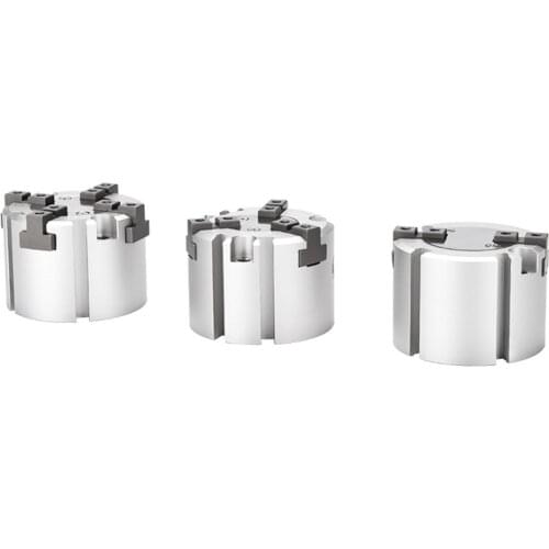 MHS2/MHS3/MHS4 Series 2/3/4 Finger Pneumatic Gripper SMC Replacement Double Action Rotating Cylinder 16D/20D/25D/32D/40D/50D