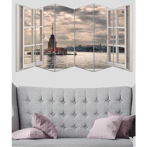 PRESTİJHOME 6 Part Table MDF, Points of Interest, Landscape, fast shopping from Turkey