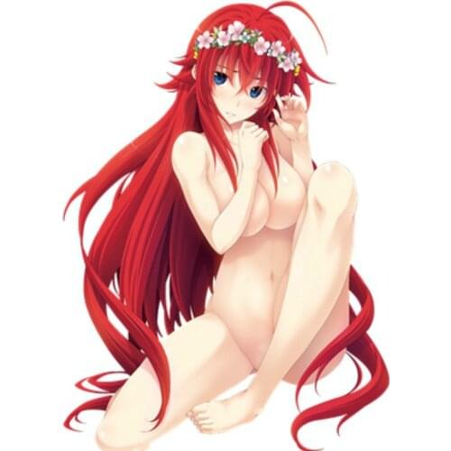 Sexy Beauty JDM Anime High School DXD Cartoon KK Car Sticker Rias Gremory Vinyl Car Bumper Accessories Decals Waterproof PVC