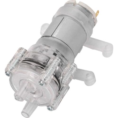 Mini Diaphragm Pump High Temperature Resistance Transparent 385HPC to 9 Aquarium Mini Diaphragm Water Pump DC12V