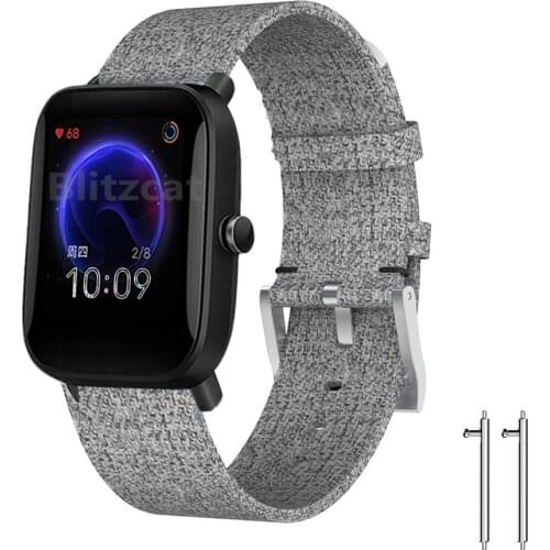 20mm New Nylon Sport Loop Strap Band For Xiaomi Amazfit U Pro Bip Lite/S/ strap for Amazfit GTS 2 2e 2mini GTR 42mm watch bands