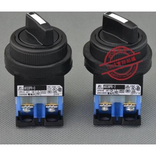[ SA ]Fuji FUJI segment selector switch 30mm 2 self-locking / self-resetting AR30PR-2/010B 1NO--10PCS/LOT