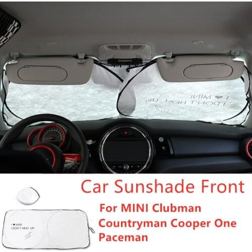 High quality Car Sunshade Visor Sun Protection Car Styling For MINI Cooper Clubman Coutryman Countryman Front Rear Wiindshield
