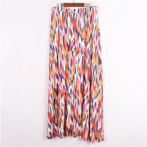 Skirt Plus Size Women Maxi Long Skirts Tie Dye Vintage Bottoms Fashion African Print Summer Oversized Loose Womens Clothing ins