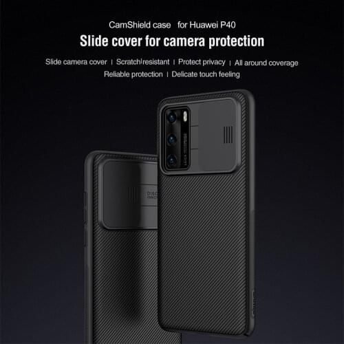 Original NILLKIN Camera Protection Slide Cover Back Shell CamShield Case Matte Non-slip For Huawei P40/P40 Pro Mobile Phones