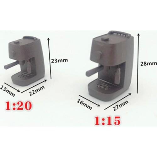 1/20 1/15 Scale Model Home Craft Coffee Machine Miniature Dollhouse Model Kit