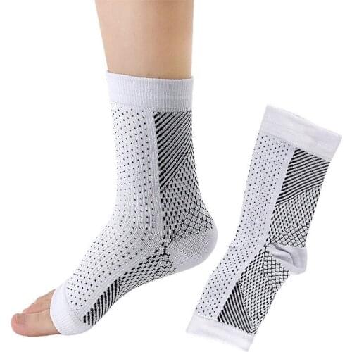 1 Pair Copper Infused Compression Socks Ankle Support Pain Relief Socks FK88