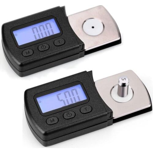 1pc Portable Precise LCD screen 5g/0.01g Digital Turntable Stylus Tracking Force Gauge Jewelry Scale With blue backlight