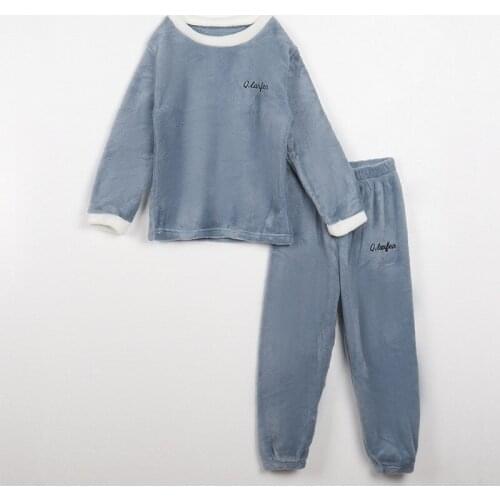 2020Christmas Fashion Plush Pajamas Baby Boy Clothes For Girls Clothing Coral Fleece Childrens Homewear Childrens Fleece Pajamas