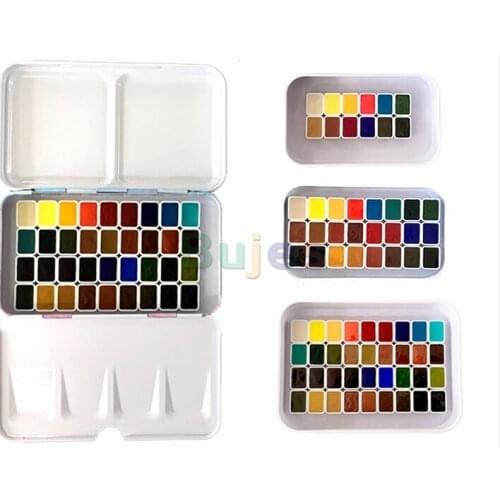 24 36 Color Daniel Smith Official Color Matching Solid Watercolor Tube 0.5ml 1ml 2ml Sub-packing Water Color Painting Supplies