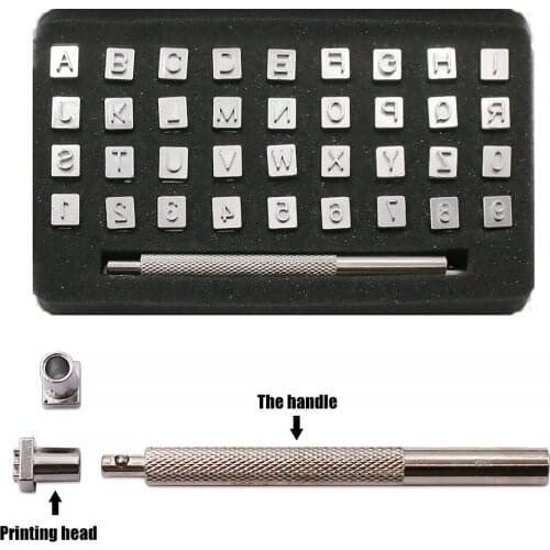 36pcs DIY Leather Seal Engraving Craft Tool Steel Alphabet Number Stamp Leather Craft Stamps Metal Printing Mold Engraving Set