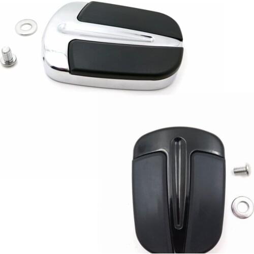 Aftermarket free shipping motorcycle parts Chrome Large Pedal Pad For harley davidson Softail Slim FLS/ Road Glide FLTRX Dyna FL