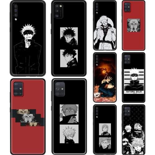 Jujutsu kaisen Gojou satoru Case For Samsung Galaxy M11 M21 M31 M51 M40 Accessories For Mobile A51 A71 Phones Black Shell Cover