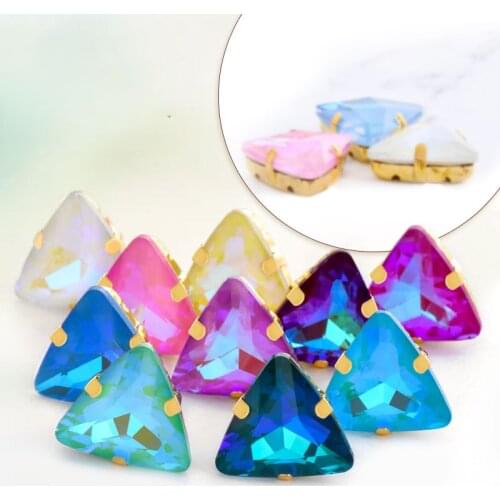 XIAOPU Mocha Fluorescence Colorful Sewing on Rhinestone Hot Garment Accessories Dress Strass Crystal Decorations