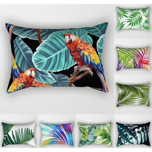 Decorative Pillow Cover 30x50 Pillowcase Tropical plants sofa Cushions Polyester Decoration Throw Pillows Home Decor