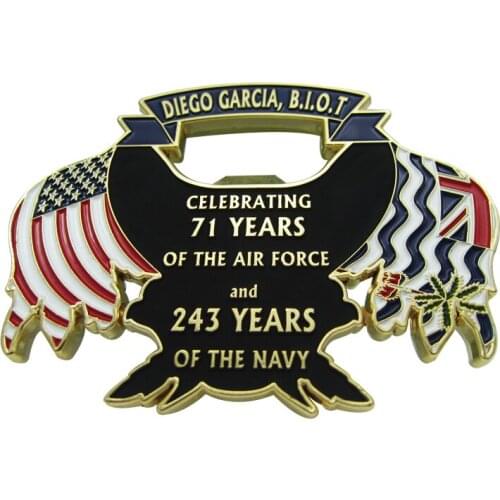 Environmentally friendly 3D coin opener American flag coin opener