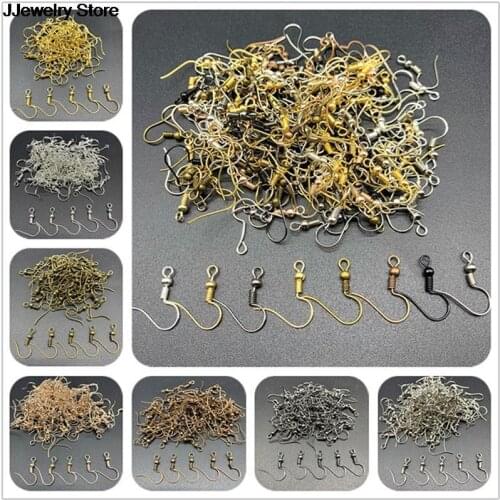 Hot 100pcs/lot DIY Earring Findings Earrings Clasps Hooks Hook DIY Earwire Jewelry Fittings Jewelry Making Accessories