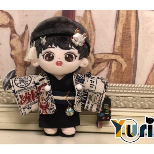 Yuri Hand Made Kimono Doll Clothes Cosplay Traditional Clothing Antique Toy Clothes 15cm 20cm Figure Costume C XH