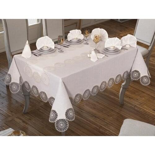Mill Table Cloth 26 Piece Cream CD161909