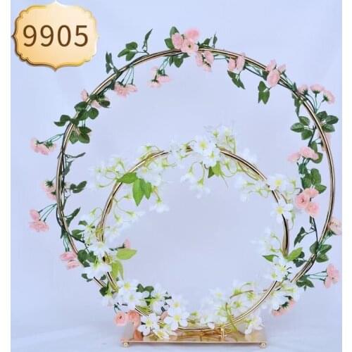 Metal Circle Wedding Mariage Round Arch Balloon Flower Iron Ring Background Frame Stand Birthday Party Baby Shower Decor