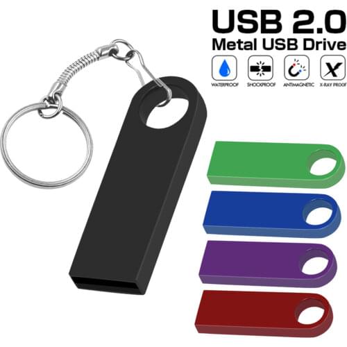 Waterproof usb flash drive 4GB 8GB 16GB 32GB 64GB 128GBpen drive pendrive silver u disk 128GB memoria cel usb stick Gift