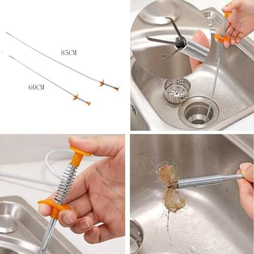 Pipeline Dredge Sink Drain Cleaner Drain Clog Water Sink Cleaner Snake Unblocker Kitchen Bath Rod Hair Remover Cleaning Tools