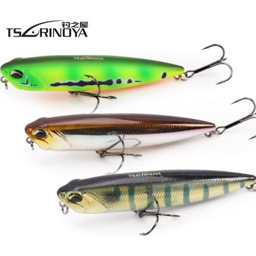 TSURINOYA Topwater Fishing Lure 110mm/21g Pencil Baits Long Distance Snakehead Iscas Artificial Para Pesca Leurre Souple Peche