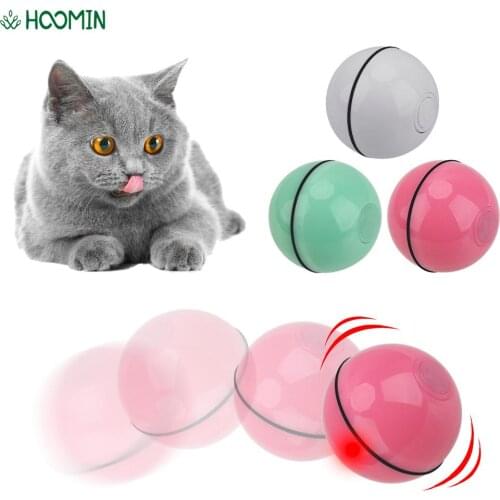 Smart Interactive Rolling Ball LED Rolling Flash Ball USB Electric Pet Toys Automatic Rotating Toy For Cat Dog