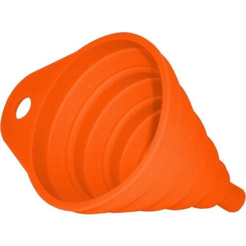 Petrol Car Funnel Red Folding Funnel Gasoline Oil Silicone Folding Funnel 2pcs Auto Funnel Easy To Clean
