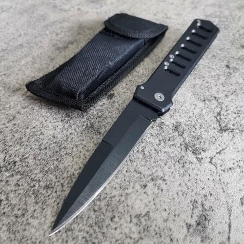 High Quality Black Military Tactical Camping Folding Knife Hunting Camping Survival Knives Pocket High Hardness Outdoor Tools