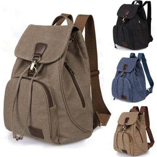 Female Women Canvas Backpack Preppy Style School Lady Girl Student School Laptop Bag Mochila Bolsas