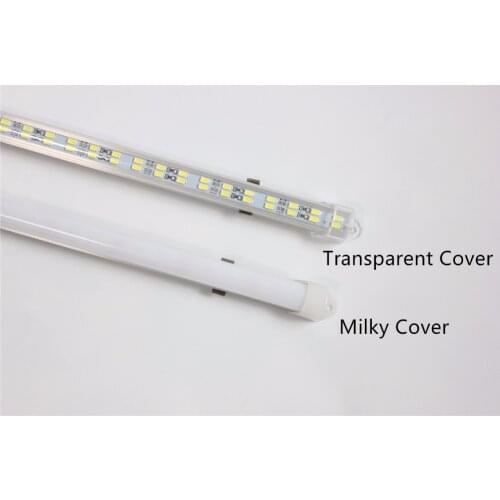 5pcs /lot LED 50cm double row line hard strip bar light 12v light bar 72pcs LED/M 5630/5730 rigid strip jewelry counter