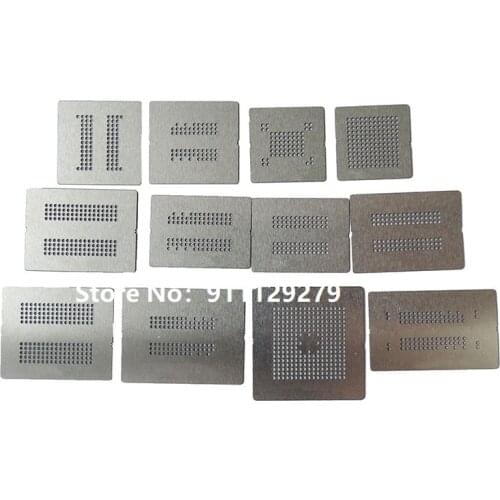 12pcs Direct Heating Stencil 90*90 BGA Reballing Stencil dedicate kit for DDR DDR2 DDR2-2 DDR2-3 DDR3-2 DDR3-3 DDR3-4 DDR5