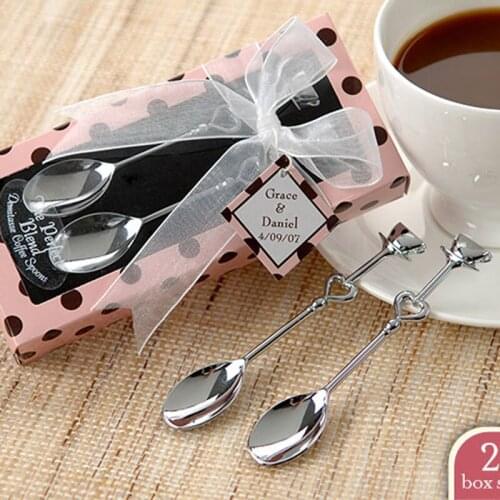 200pcs spoons /lot=100sets/lot LOVE Tea Coffee Drinking Spoon Teaspoon Bridal Shower Wedding Party Favor Free shipping