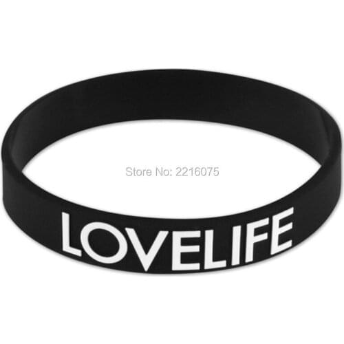 300pcs Love Life wristband silicone bracelets free shipping by DHL A