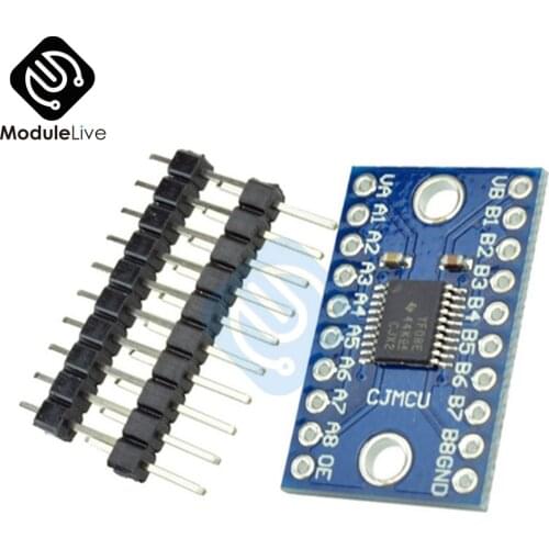 8CH 8 Channel TXS0108 TXS0108E Duel Hole Logic Level Converter Bi-directional Voltage Module for Arduino With Pins