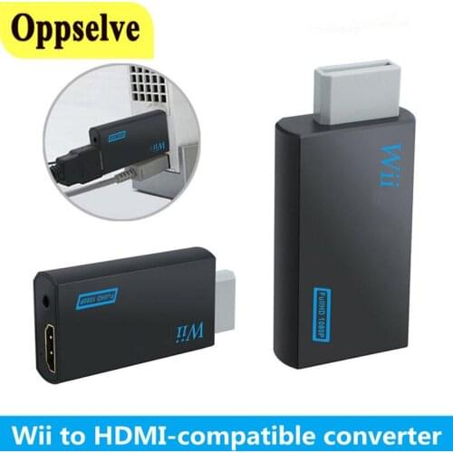 Wii To HDMI-compatible Converter Adapter Support WII Game Console Input HD 1080P Converter Adapter With 3.5 mm Audio Output