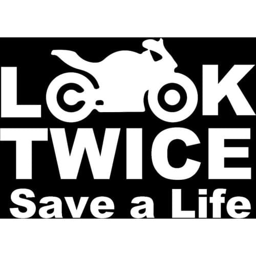 Car sticker personality cool car interesting appearance saves lives twice creative PVC car motorcycle decorative decal13cm * 9cm