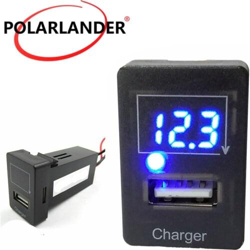 USB Interface Socket Car Charger for Mazda 5V 2.1A USB Interface Socket Phone Charger with Led light Socket Dashboard