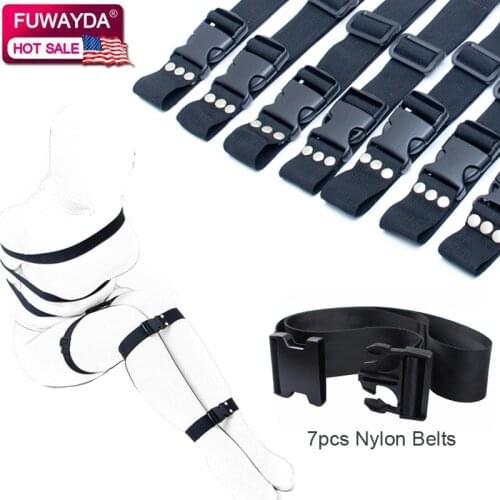 Free shipping!! 7pcs 3 Color Nylon Belts full body binding