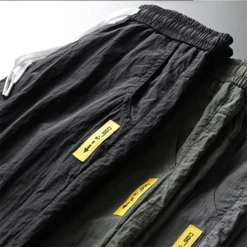 Summer Drawstring Trousers Men Fashion Sweatpants Loose Wild Jogging Sport Pants Big Size Men Clothing Pantalons Pour Hommes