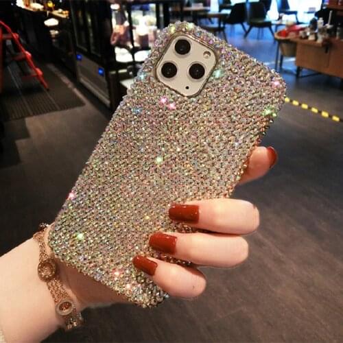 Full Bling Crystal Diamond Case Cover For Xiaomi Redmi Note9 Pro Max Note9s Note 8 8T 7 6 5 K20 K30 Pro Redmi 9 9A 9C 10X 8 8A 7