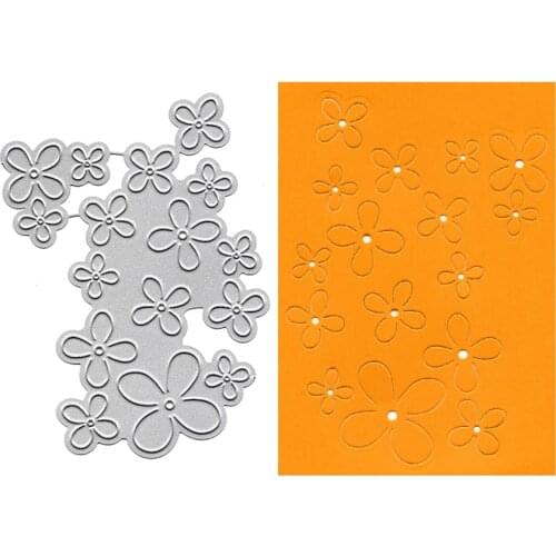 Flower Dies Cut DIY Metal Stencil For Scrapbooking Album Paper Card Making Decor Embossing Fustelle Cutting Die Clear Stamps New