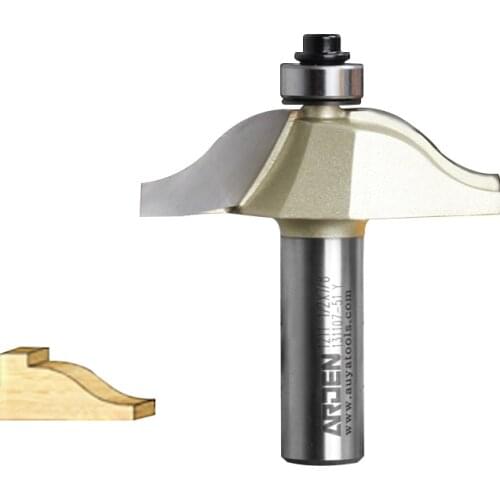 HUHAO Woodworking Tool Double Roman Ogee Round-Over Arden Router Bit - 1/2*1/2 -12.7mm" Shank - Arden A1211158