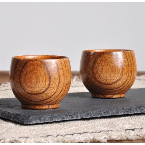 Wooden Cup Wood Coffee Tea Beer Juice Milk Water Mug Primitive fashion Handmade Wood Beer high quality Natural Cup drop shipping