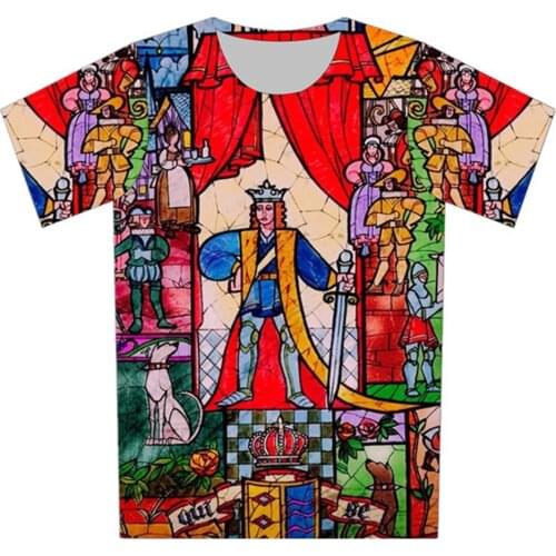 Joyonly Colorful Paint Anime Prince Printed Children T shirts 2018 Summer Fashion Kids T-shirts Boys/Girls Cool Tops 4-20 Years